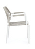 BIZZOTTO krzesło ogrodowe RAJADA białe