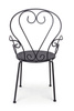BIZZOTTO krzesło ogrodowe ETIENNE czarne