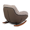 Fotel bujany FATTY brązowa pepitka