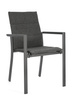 BIZZOTTO krzesło ogrodowe KONNOR szare