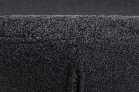 Podnóżek EGG SZEROKI ciemny szary 27 - wełna, stal