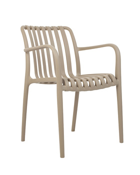 MODESTO krzesło STRIPS ARM beżowe