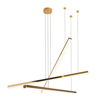 MAXLIGHT P0426D LAMPA WISZĄCA TRIO 3 ZŁOTA ŚCIEMNIALNA