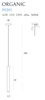 MAXLIGHT P0203 LAMPA WISZĄCA ORGANIC I CZARNA