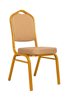 Krzesło bankietowe / konferencyjne HERA beżowe / złote
