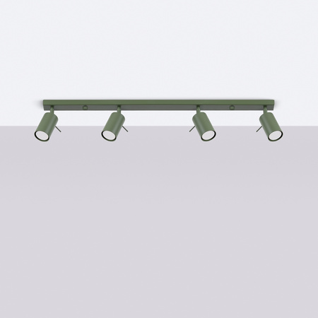 Plafon RING 4L zielony oliwkowy