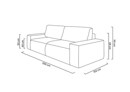 Sofa PILLOW z funkcją spania - II grupa tkanin