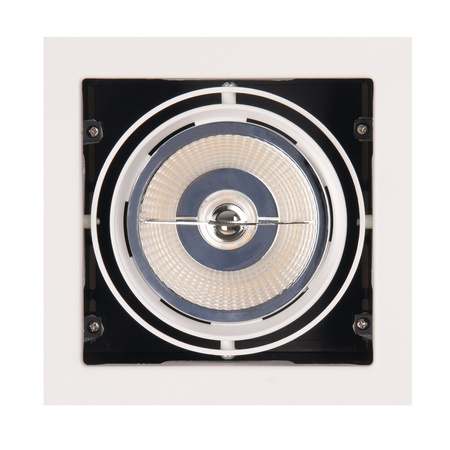 MAXLIGHT H0059 OPRAWA WPUSTOWA MATRIX I BIAŁA AR111 GU10 230V