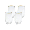 KARE komplet 4 szklanek DIAMOND RIM 510   ml