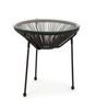 BIZZOTTO stolik ogrodowy PARKER czarny
