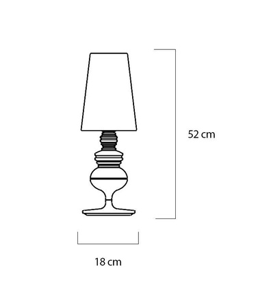 Lampa biurkowa QUEEN 18 złota