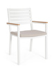 BIZZOTTO krzesło ogrodowe HENNA białe