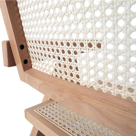 Krzesło BOHO drewniane w kolorze naturalnym z podłokietnikami