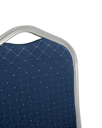 Krzesło bankietowe / konferencyjne ARES niebieske / srebrne