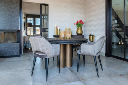 RICHMOND krzesło GIOVANNA szare - trudnopalne