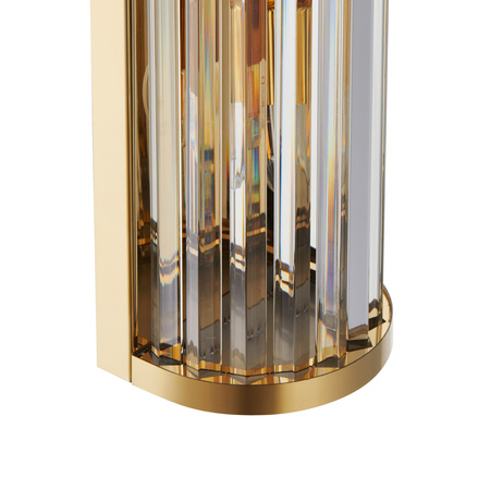 Lampa ścienna EXELLENT kryształowa złota 45 cm