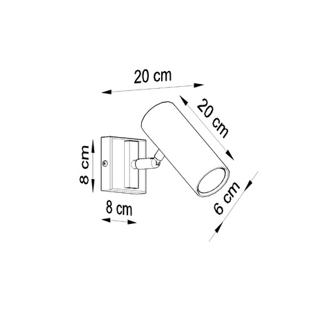 Kinkiet DIREZIONE biały