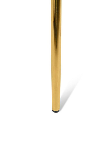 Krzesło BOBBI beżowe - welur, podstawa złota