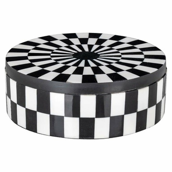 RICHMOND pojemnik dekoracyjny NORE biało-czarny