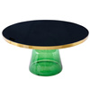 Stolik kawowy DOLCE FLAT zielono czarny 75 cm