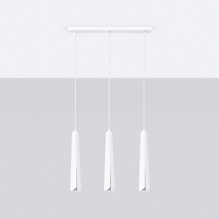 Lampa wisząca PRYSM 3L biała