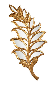 KARE lustro ścienne LEAF złote