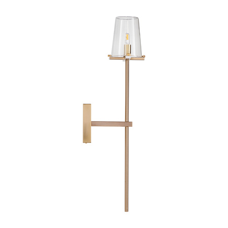 Lampa ścienna CLASSICO złota szklany klosz 62 cm