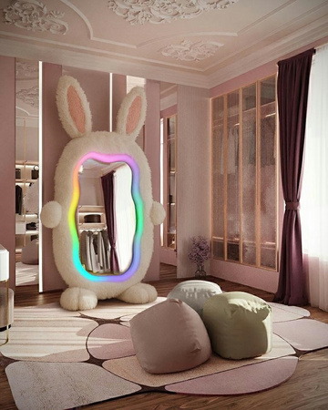 Lustro stojące BUNNY z oświetleniem LED 240x150 cm