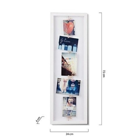 UMBRA ramka na zdjęcia CLOTHESLINE FLIP biała