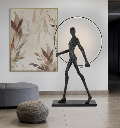 MOOSEE lampa podłogowa HUMAN ROUND włókno szklane
