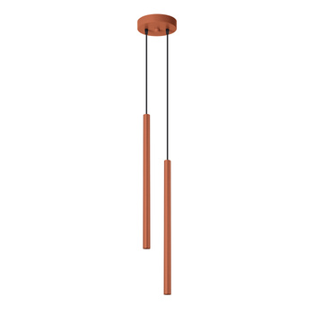 Lampa wisząca PASTELO 2 ochra czerwona