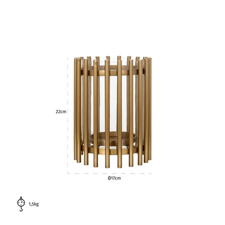 RICHMOND świecznik BATISTE S złoty