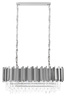 Lampa wisząca IMPERIAL LONG SILVER 90 - stal, kryształ