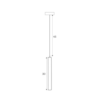 MAXLIGHT M0012N LAMPA WISZĄCA MAGNETYCZNA SYSTEM ON/OFF 5W 361LM 3000K