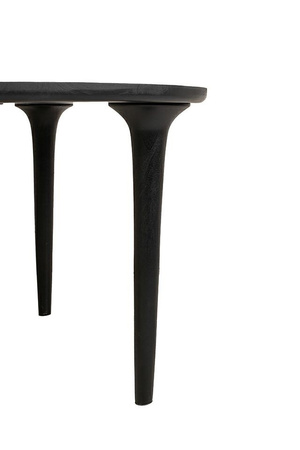 MaMaison stół jadalniany LAMINAR 120 czarny / drewno