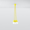 Lampa wisząca DIEGO 5 żółta