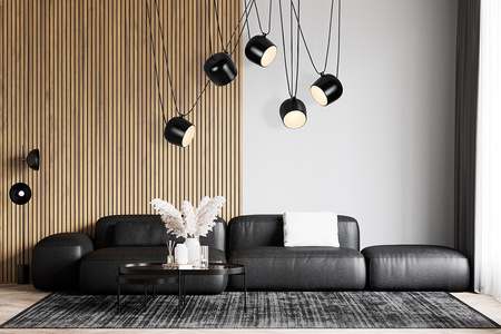 Lampa wisząca EYE 5 czarna - LED, aluminium