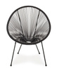 BIZZOTTO krzesło ogrodowe PARKER czarne