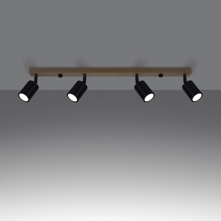 Plafon VERDO 4 czarny