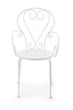 BIZZOTTO krzesło ogrodowe ETIENNE białe