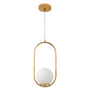 Lampa wisząca COSTA SOLO złota 40 cm
