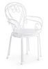 BIZZOTTO krzesło ogrodowe ETIENNE białe