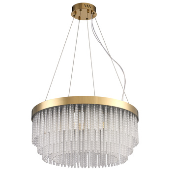 Lampa wisząca GLORIA LED kryształowa złota 60 cm