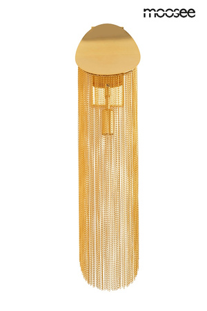 MOOSEE lampa ścienna LAMBADA łańcuszki złota