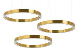 MOOSEE lampa wisząca RING 80 + 80 + 80    złota na jednej podsufitce