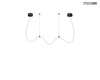 MOOSEE lampa wisząca LASSO 400 Smart      czarna