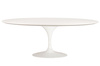 Stół TULIP ELLIPSE biały - blat owalny MDF, metal