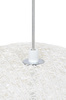 Lampa wisząca LUNA 110 biała - sznurek konopny