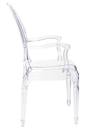 Krzesło PRINCE ARM transparentne - poliwęglan