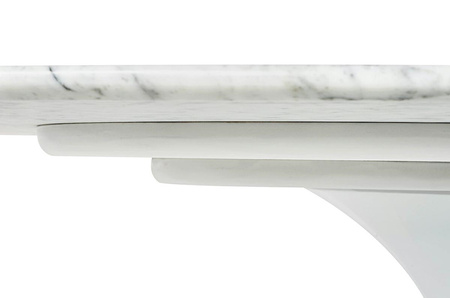 Stół TULIP ELLIPSE MARBLE CARRARA 200 biały - marmur, metal